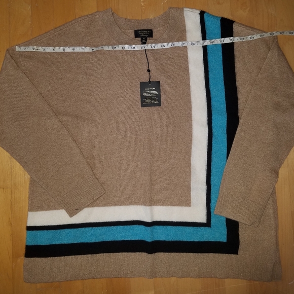 100% 2ply cashmere wool crewneck jumper sweater - Picture 3 of 10